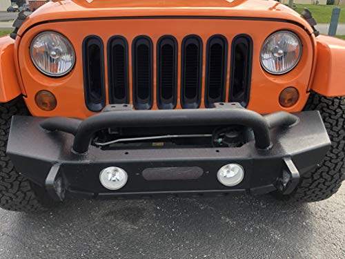 Red Hound Auto 7 Front Grille Inserts Guard 2007-2018 Compatible With Jeep Wrangler Jk And Unlimited Black Grill Trim Cover #TOP2