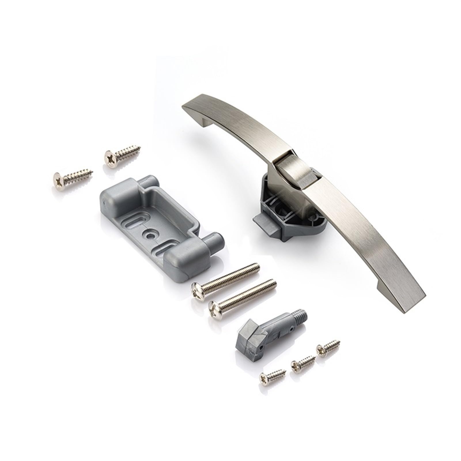 Verrou à bouton-poussoir 128mm chrome pour camping-car et bateau