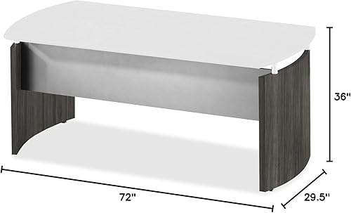 Miniatura 2 de MLNMNDBLGS - Base de escritorio curvada laminada de la serie Medina de Mayline