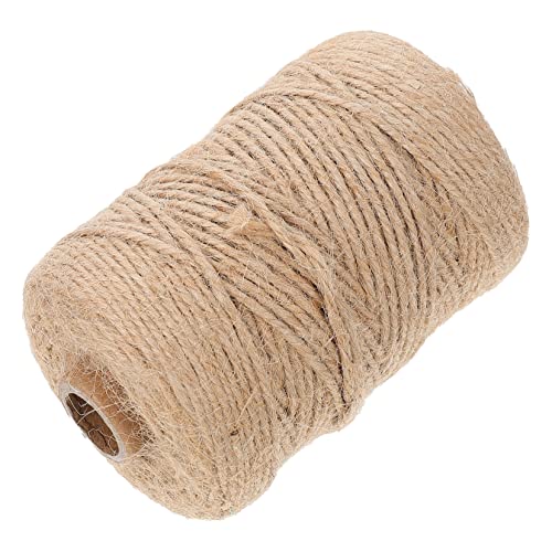 Angoily 1 Rollo Cuerda de Yute Wedding Decoration Home Decor Box Candy Box Craft Cuerdas Cable Cuerda retorcida Joyas Cinta de Tela Artesanal Cuerda de casera entumecido Khaki