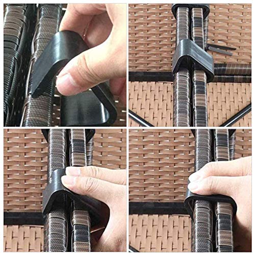 TOPBATHY 10Pcs Grampos Clipes Clipes de Sofá Móveis de Vime Do Pátio Mobília Ao Ar Livre Mobiliário