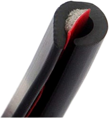 Queenbox Tira universal de protección de borde de puerta de automóvil, protector de sello de goma y tira protectora para automóviles, puertas,