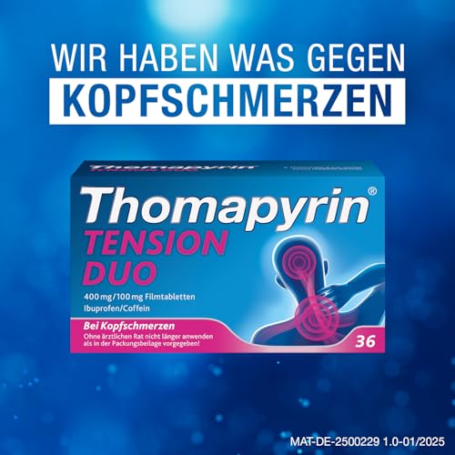 Thomapyrin Tension Duo Schmerztabletten bei Kopfschmerzen