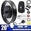 CHUNILLE Electric Bicycle Motor Conversion Kit Front Wheel 20in 48V 1000W for Fat tire Bike Motor kit (48, Volts) #2