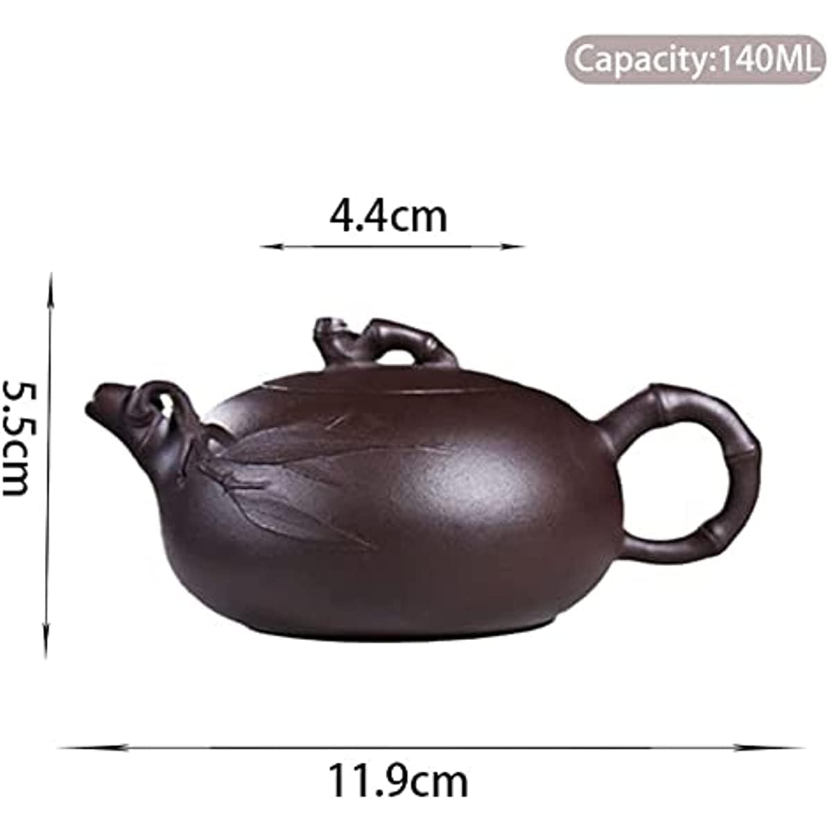 Service à thé Gongfu chinois en porcelaine, théière violette de 150 ml, théière en terre crue Zhu, bouilloire à filtre, service à thé portable pour les voyages, les pique-niques, les affaires et les