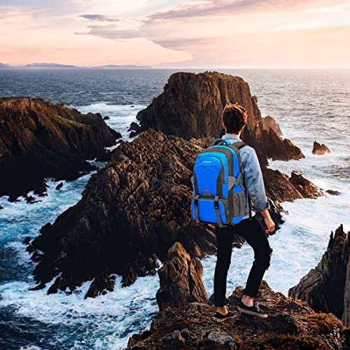 Upperair Hiking Backpack 60L Camping Daypack Waterproof Lightweight Outdoor Ultralight Trekking Travel Backpacks For Men Women (Blue) #TOP5