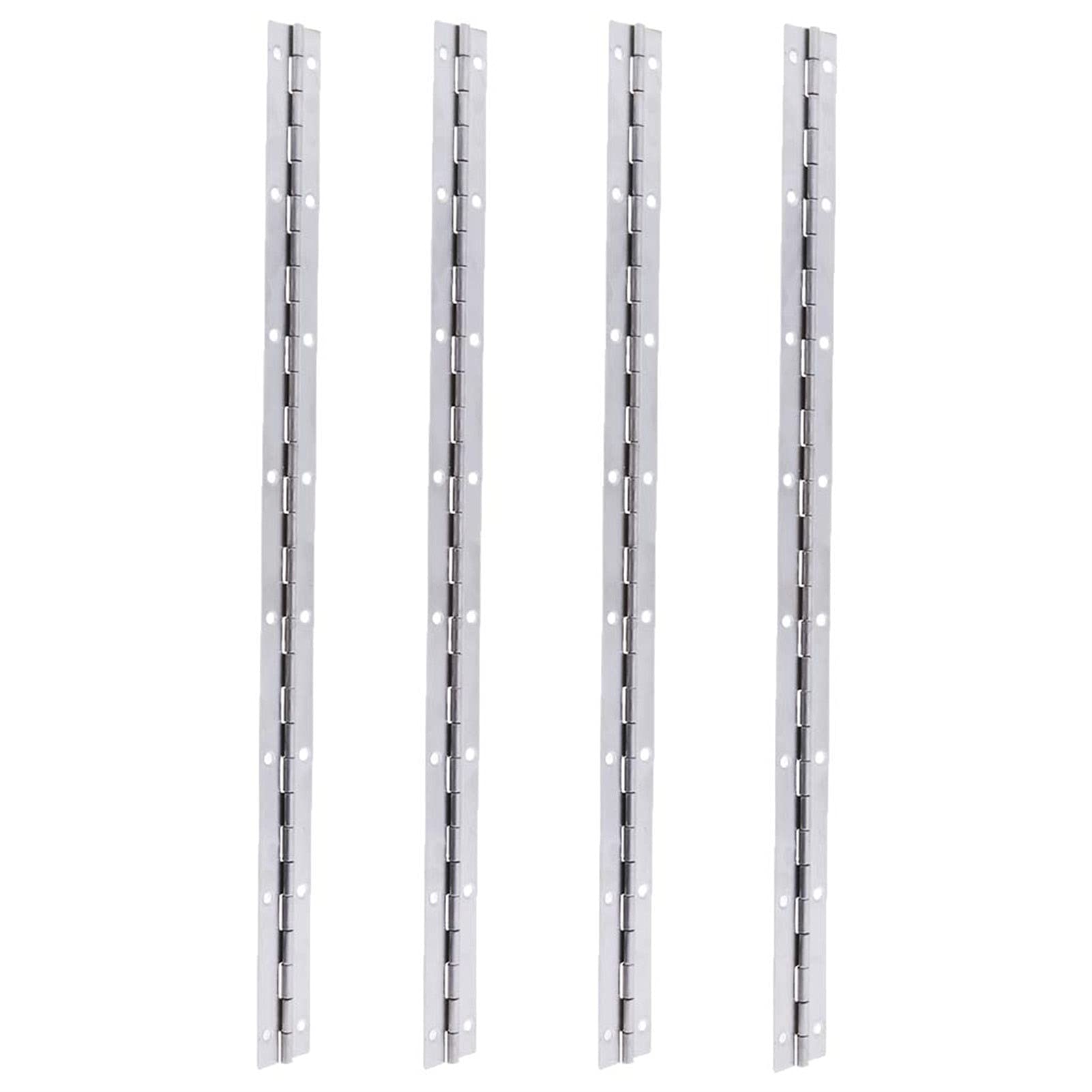 4pcs 15 Inch X 1 Inch Boat Piano Hinge Stainless Steel for Mirror-Like Appearance to Match Modern Watercraft, Yacht Marine Deck Cabin Hardware