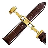 Hergestellt aus Kunstleder. Blancho Art- und Weiseuhr-Zusätze Unisexleder-Uhrenarmband 20mm Wiedereinbau-Uhrenarmband #08