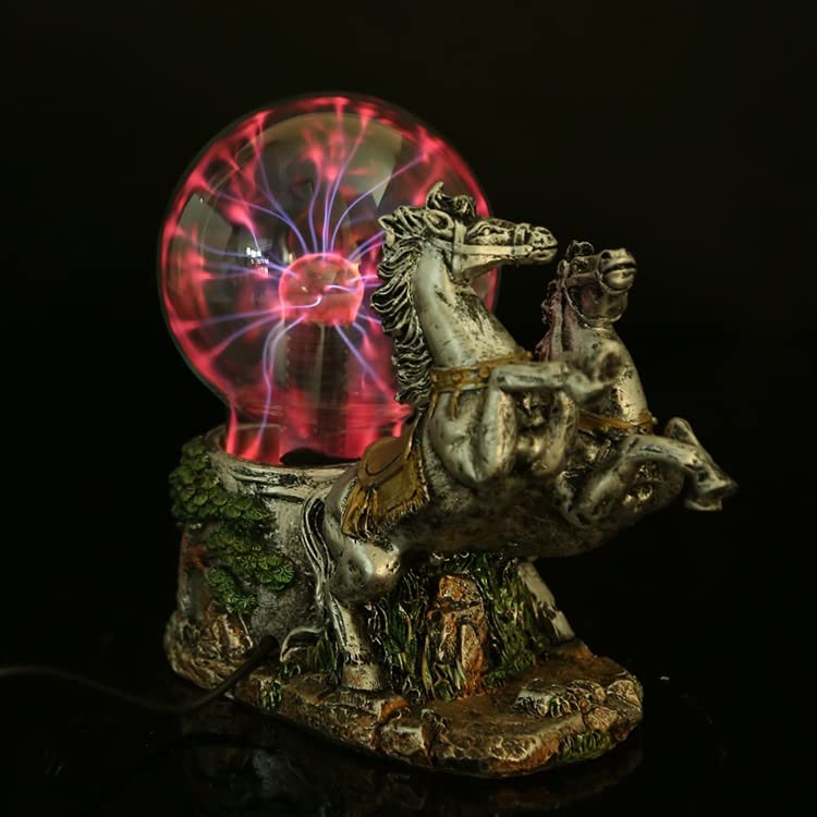 Lampada a Sfera Palla al Plasma Palla Leggera ， Palla a induzione elettrostatica a Forma di Carrozza USB ， per Halloween