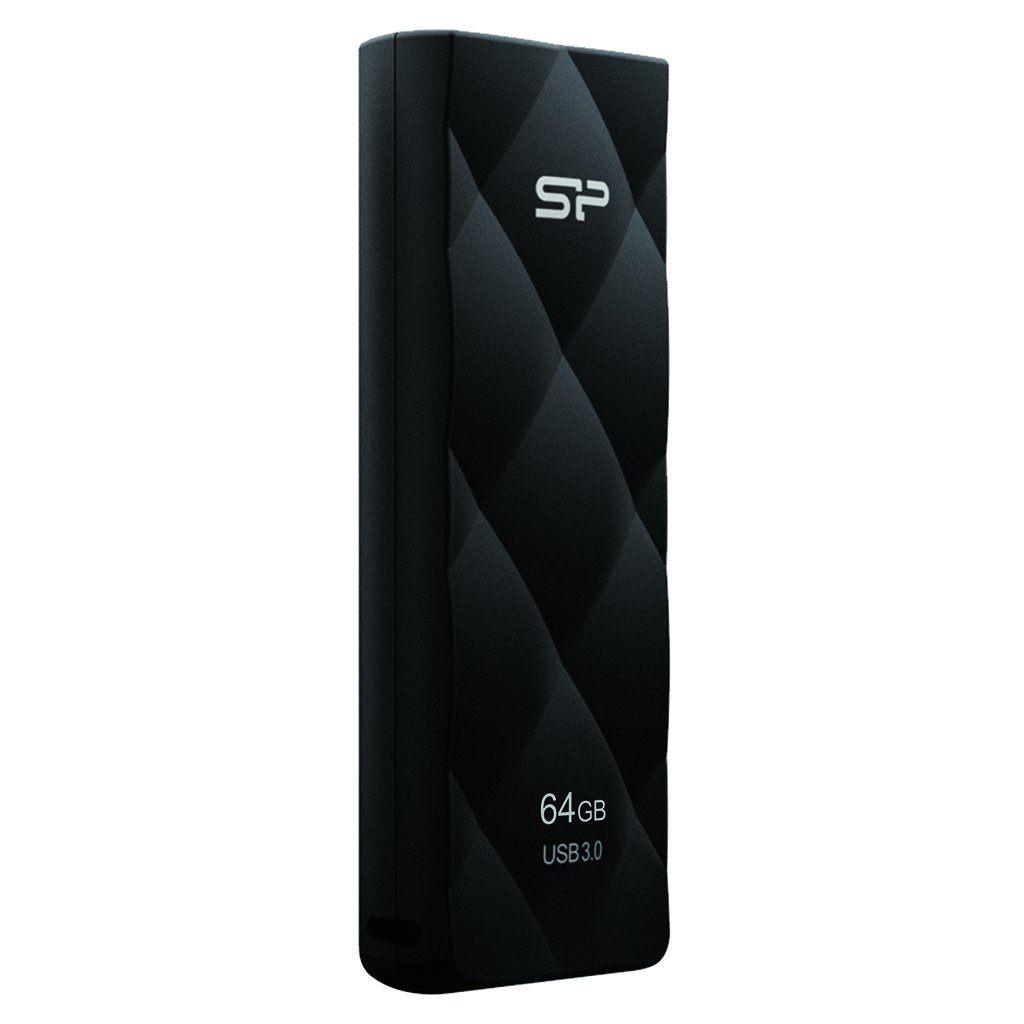 Silicon Power SP064GBUF3B20V1K Blaze B20 Chiavetta USB 3.0 da 64 GB, Lettura/Scrittura 50/10 MB/s, Nero