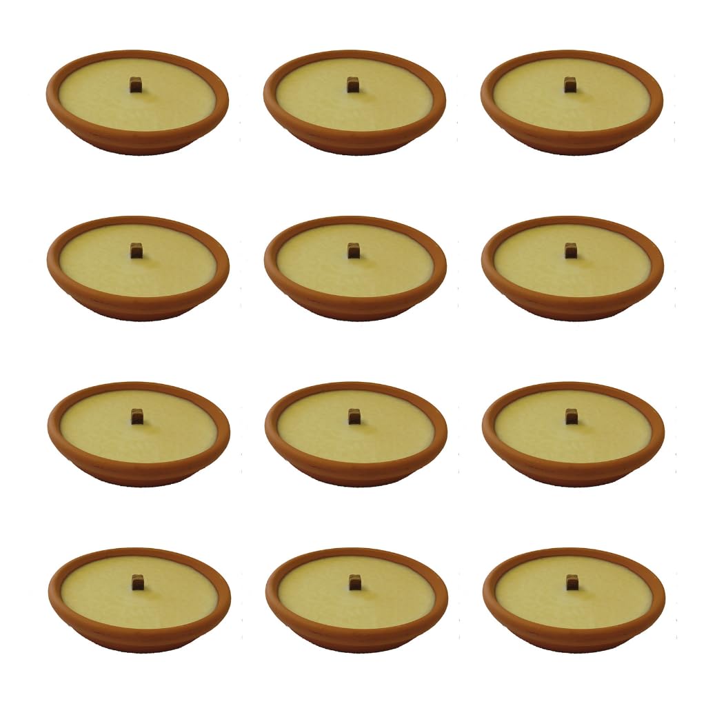 Cereria Di Giorgio - 12 Fiaccole in terracotta Citronella Plus - Citronella di Java 100% Naturale - Anti Zanzare e Insetti - 50% più concentrata - Diametro 15.5 cm - Durata 3 ore