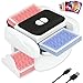 Automatic Card Shuffler Machine for 1-2 Decks, Rechargeable Electric Card Shuffler with One-Press AUTO & Manual Mode, Portable Playing Card Shuffler for Poker, UNO, Skip-Bo, Phase 10 & Party Games
