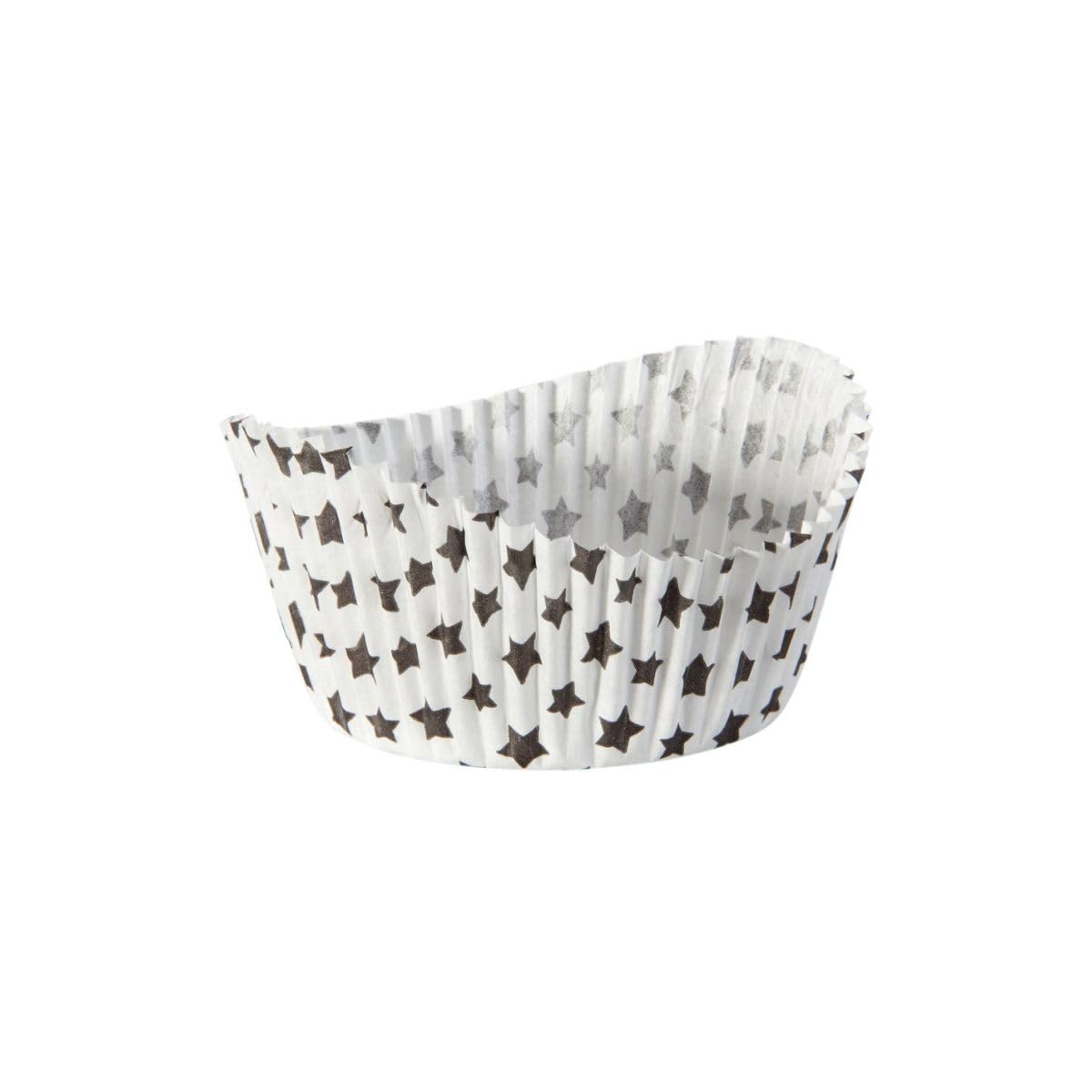 Zenker 43951 Pack of 50 Black Star Paper Muffin Tins, Muffin Tins, Paper Cake Tins, Paper Muffin Cups, Paper Muffin Tins, 6.5 x 5.4 x 3.5 cm