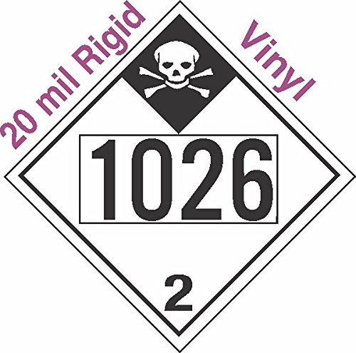 GC Labels-R336c1026, Inhalation Hazard Class 2.3 UN1026 20mil Rigid ...