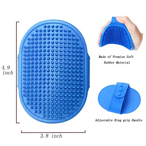 image for Hushnow 2 Pack Dog Brush & Cat Brush,with Adjustable Ring Handle Slick