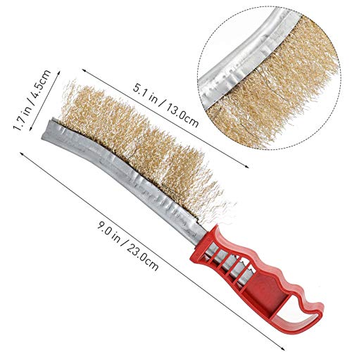 TEHAUX 5Pcs Fio de Aço Escova de Limpeza Conjunto de Pincel Zero Conjunto de Escória de Soldagem Fer