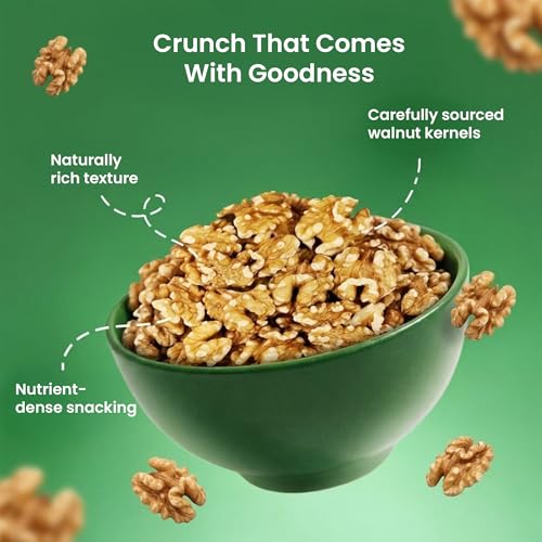 Image of Khetika Premium Broken Walnut Kernels | 200g | Walnuts Without Shell | Akhrot, Dry Fruits | Healthy Snacks | Rich in Protein, Fibre & Omega-3