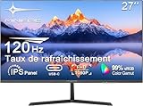 ecran plat hdmi occasion Minifire-Caixun Écran 27 pouces Full HD (1920 x 1080) pour la maison, les jeux ou le bureau avec Adaptive Sync.