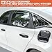 Molosicars for 2022-2026 Honda Civic Accessories (11th Gen), 7pcs Exterior Trim Kit - Door Handle Covers, Triangle Window Covers & Fuel Tank Cover (Glossy Black)