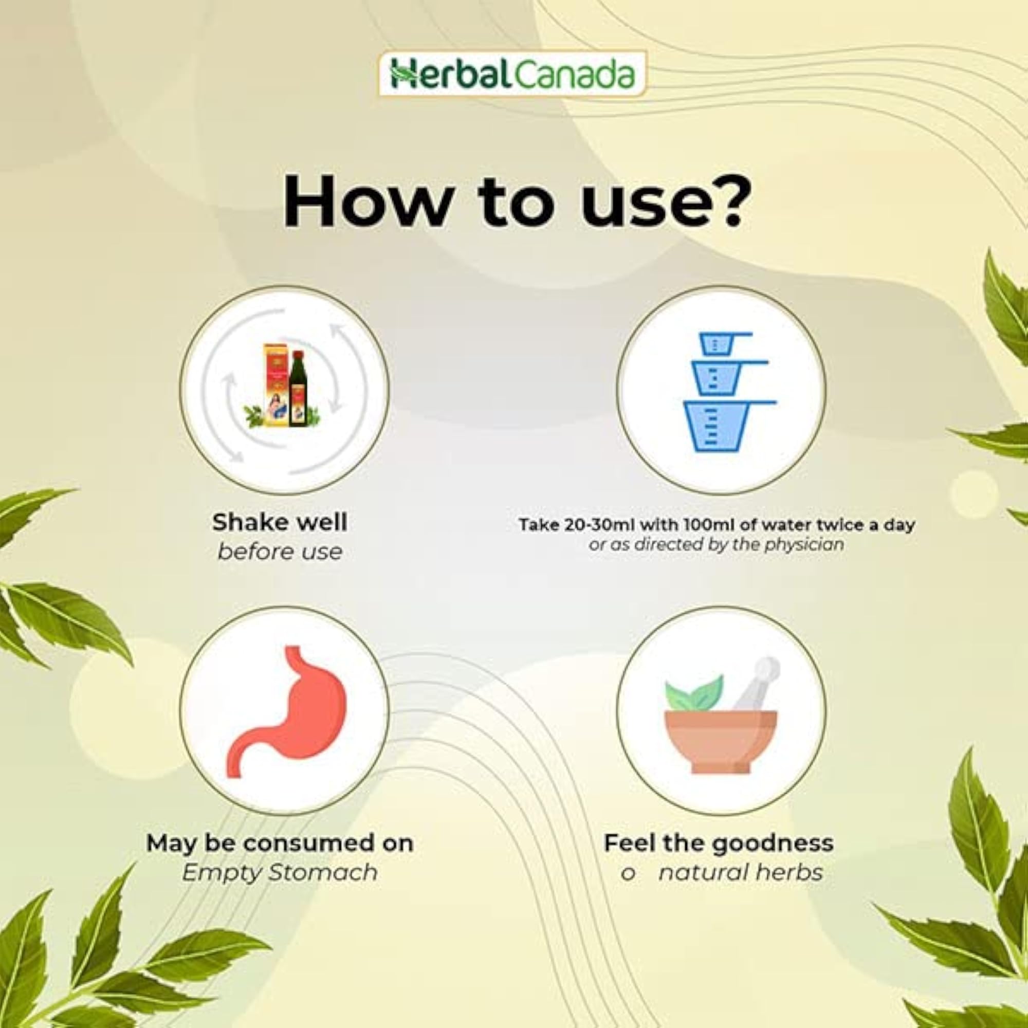 Herbal Canada Pathar Chur Gokhru Juice Combo Pack, 500ml
