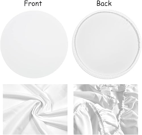 Miniatura 4 de Laeacco Telón de fondo redondo de cumpleaños de sirena, 7 x 7 pies, poliéster degradado de escamas verdes, fondo de fotografía de cumpleaños,