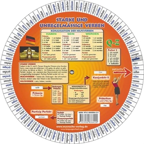 Roue des VERBES ALLEMANDS (UNILINGUE)