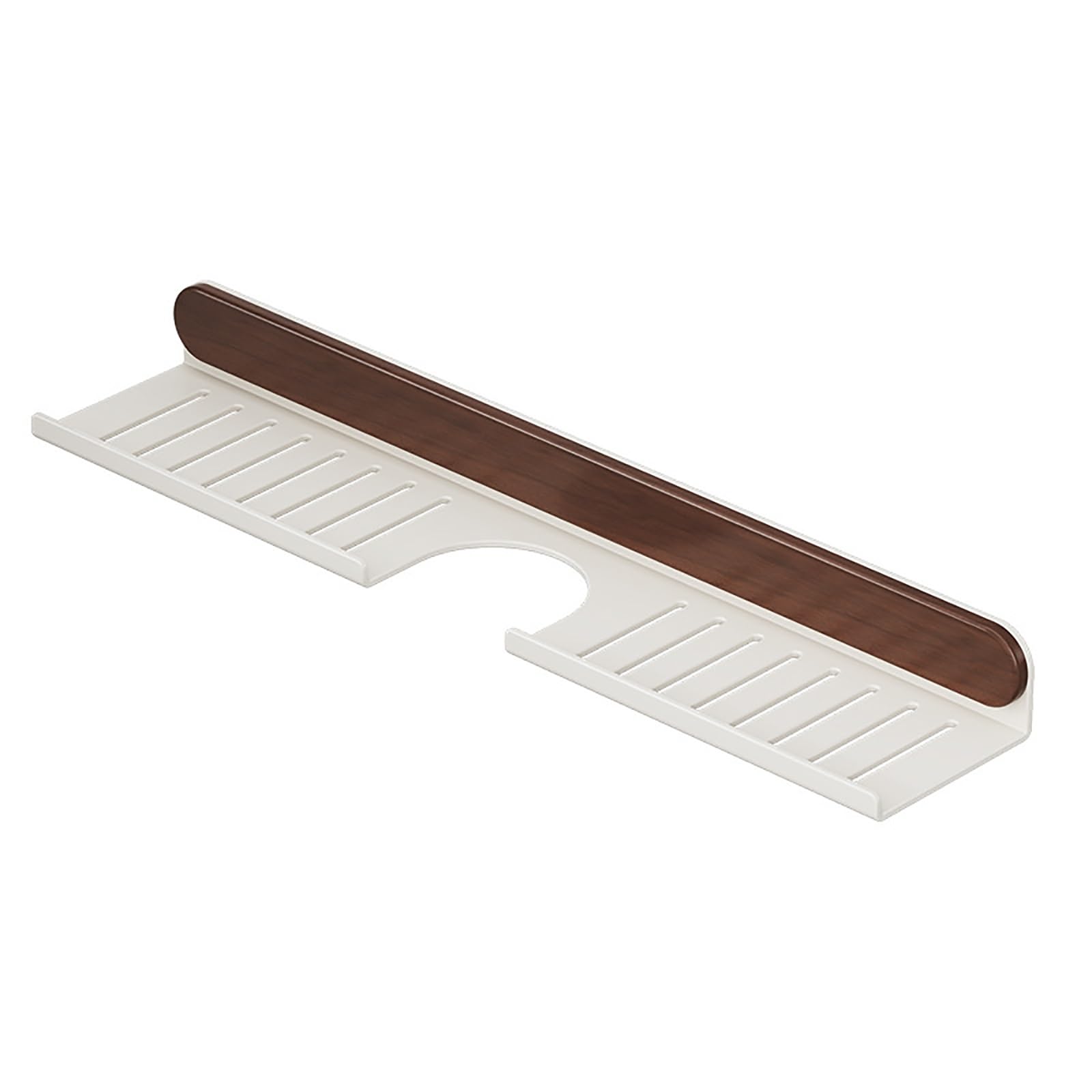 Organisateur d'évier stable blanc 50cm avec drainage rapide pour cuisine