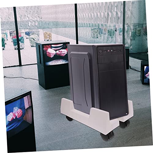 Soporte móvil para CPU TEHAUX con ruedas, carrito para torre de computadora, diseño ahorrador de espacio, fácil instalación para uso en casa y oficina miniatura 6