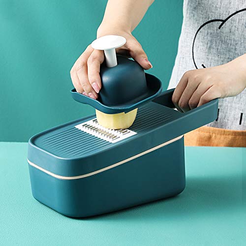4 in 1 Kitchen Shredder, Manual, Slicer Grater Food Slicer - Vegetable Slicer Potato Slicer (Four Sets of Blades)
