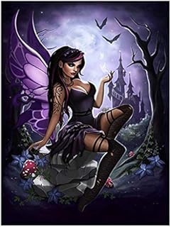 DCIDBEI DIY 5D Diamond Painting Kits Square Full Drill Butterfly Fairy Paint with Diamonds Embroidery by Numbers Cross Stitch Rhinestone Art Craft for Home Wall Decor 12X16 Inches/30X40CM