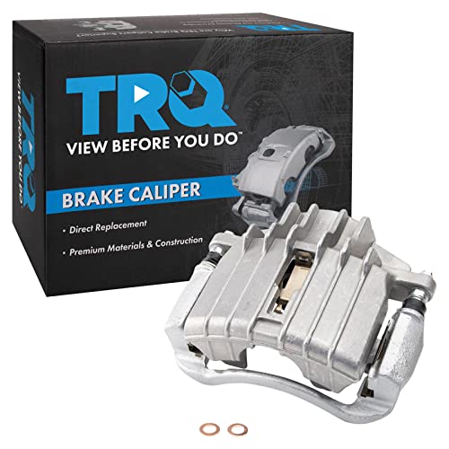Image of TRQ Front Left Brake Caliper w /Bracket Drivers Side
