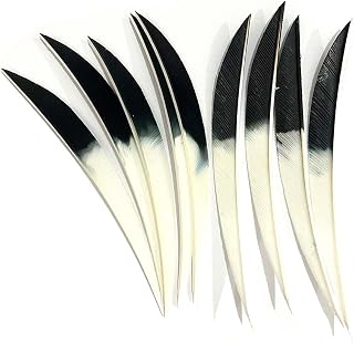 ACCMOS 36/60 pz Tiro al Arco Pluma de Flecha Caza Tiroteo Flecha Fletching 5 Pulgadas Degradado de Color Pluma de Pavo para Arco y Flecha Bricolaje Accesorio de Flechas