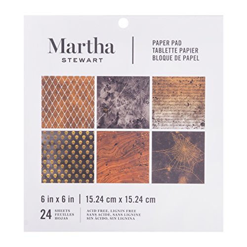 MARTHA STEWART 30034353 6X6 Halloween Traditional Paper Pad, 6 x 6