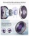 TUNISE Portable Handheld Fan, 4000mAh, 180 Adjustable, 6 Speed Wind, USB Rechargeable Foldable Fan with Real-Time Electricity Display