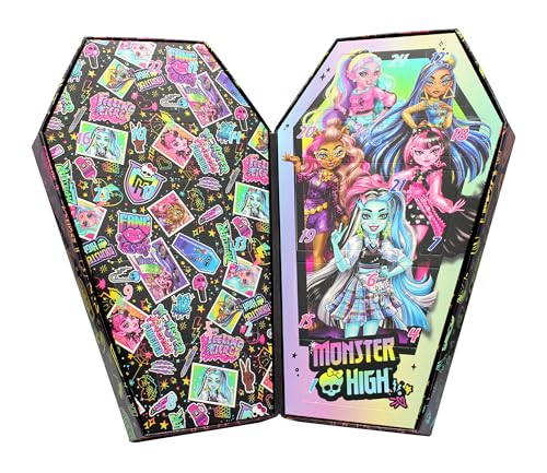 Monster High - Adventskalender mit Schmuck und Haarschmuck - 21x7x34 cm