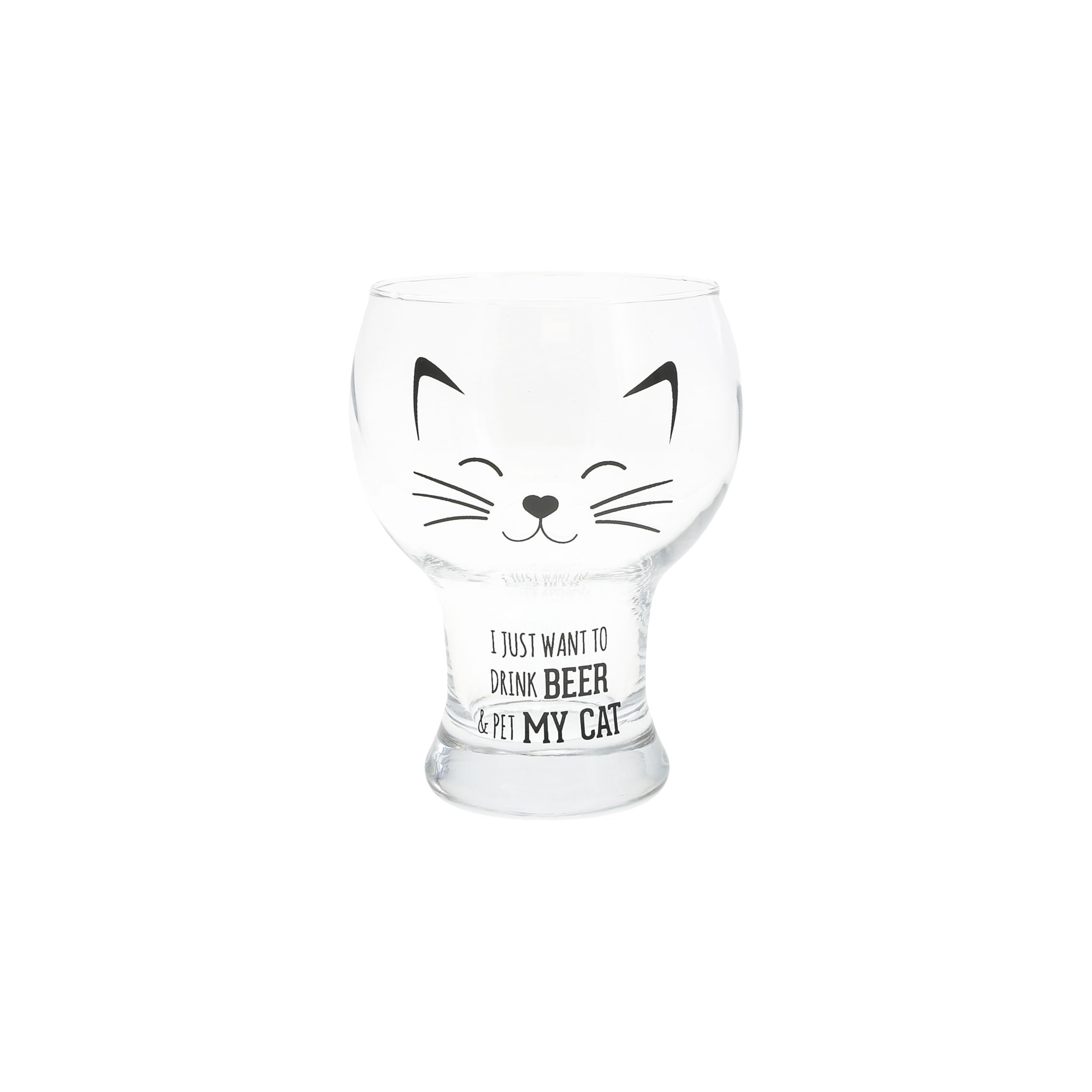 Pavilion - Drink Beer & Pet My Cat - 15 oz Pilsner Beer Glass Stein Kitty Kitten Feline Cat Love Mom Dad