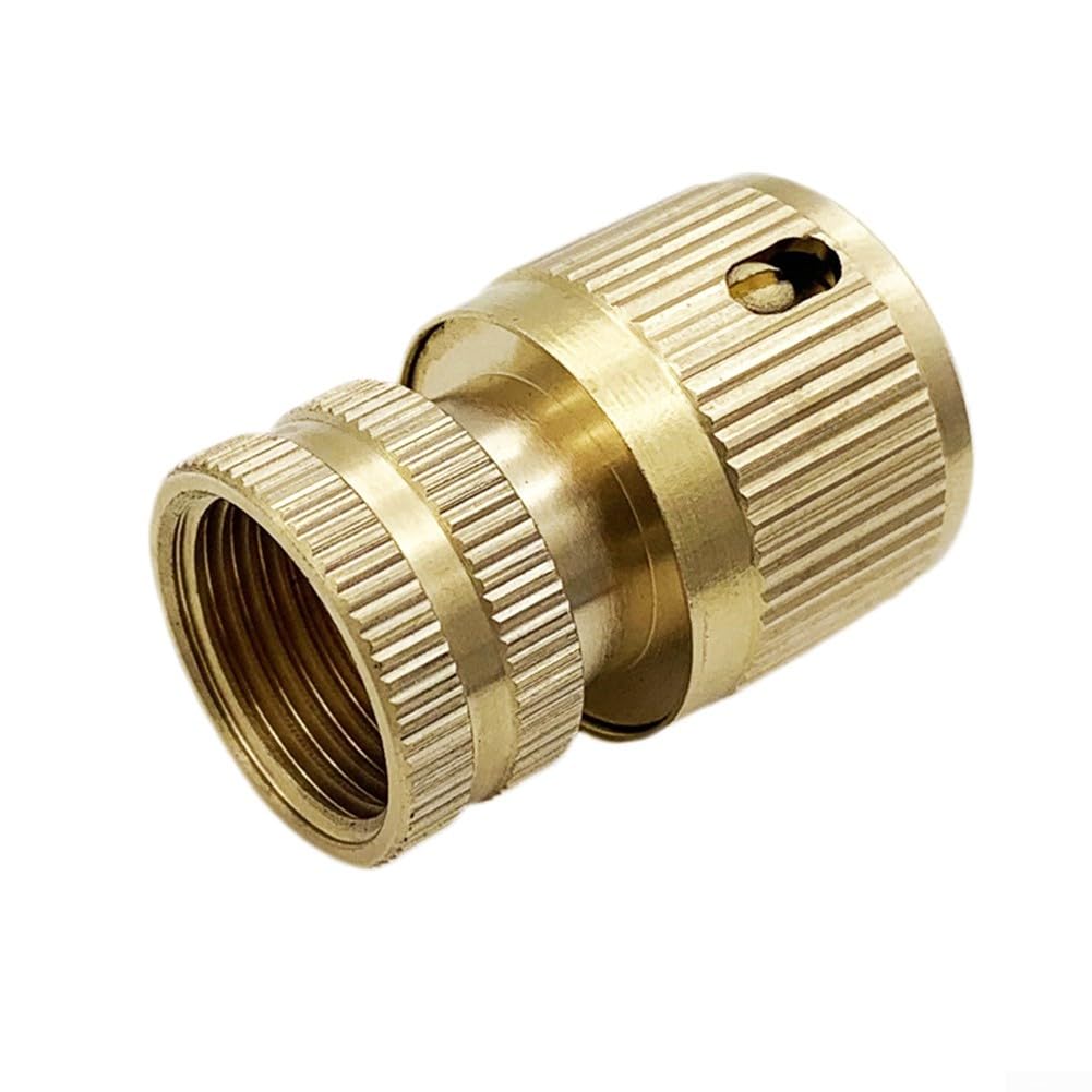 Pumixiy Brass 1/2" Female Thread Quick Flow Connector for Garden Hose, Tap & Sprinkler Watering Connections – Secure, For, Lightweight Fit