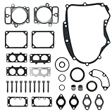 Strongthium 694012 Engine Gasket Set Replacement for Briggs & Stratton 499889 Toro Lawn Tractor with 10 pcs Mounting Bolts