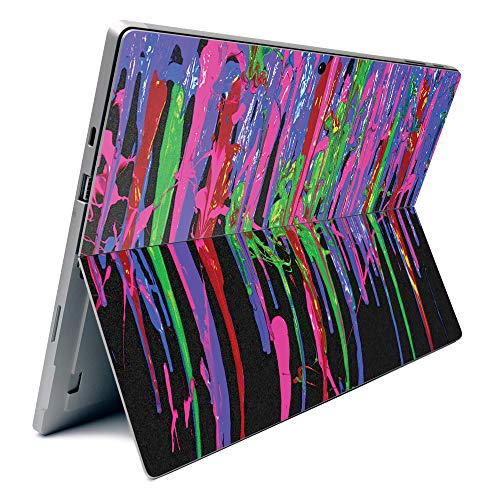 Image of MightySkins Carbon Fiber Skin for Microsoft Surface Pro 7 - Drips | Textured Carbon Fiber Finish | Easy to Apply, Remove, and Change Styles | Made in The USA