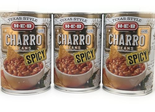 H-E-B Beans 15oz - 3 cans (Charro Spicy)