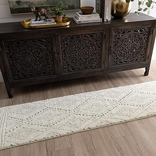 Mohawk Home Nomad Vado Cream Geometric (2' X 6') Runner Rug