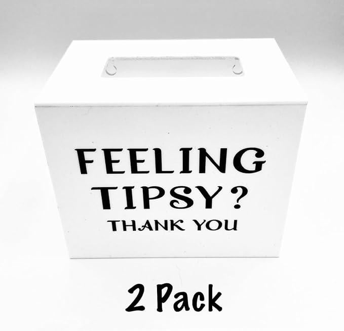 Amazon.com: 2 Pack Tip Jar Acrylic Donation Box for Bartender, Musician ...
