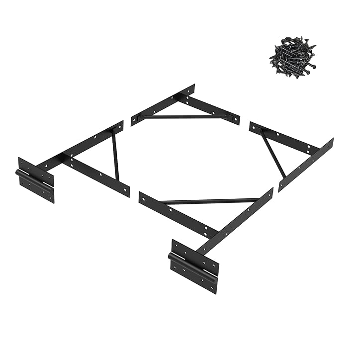 Buy Gate Corner Bracket Heavy Duty Wood Fence No Sag Gate Kit Gate