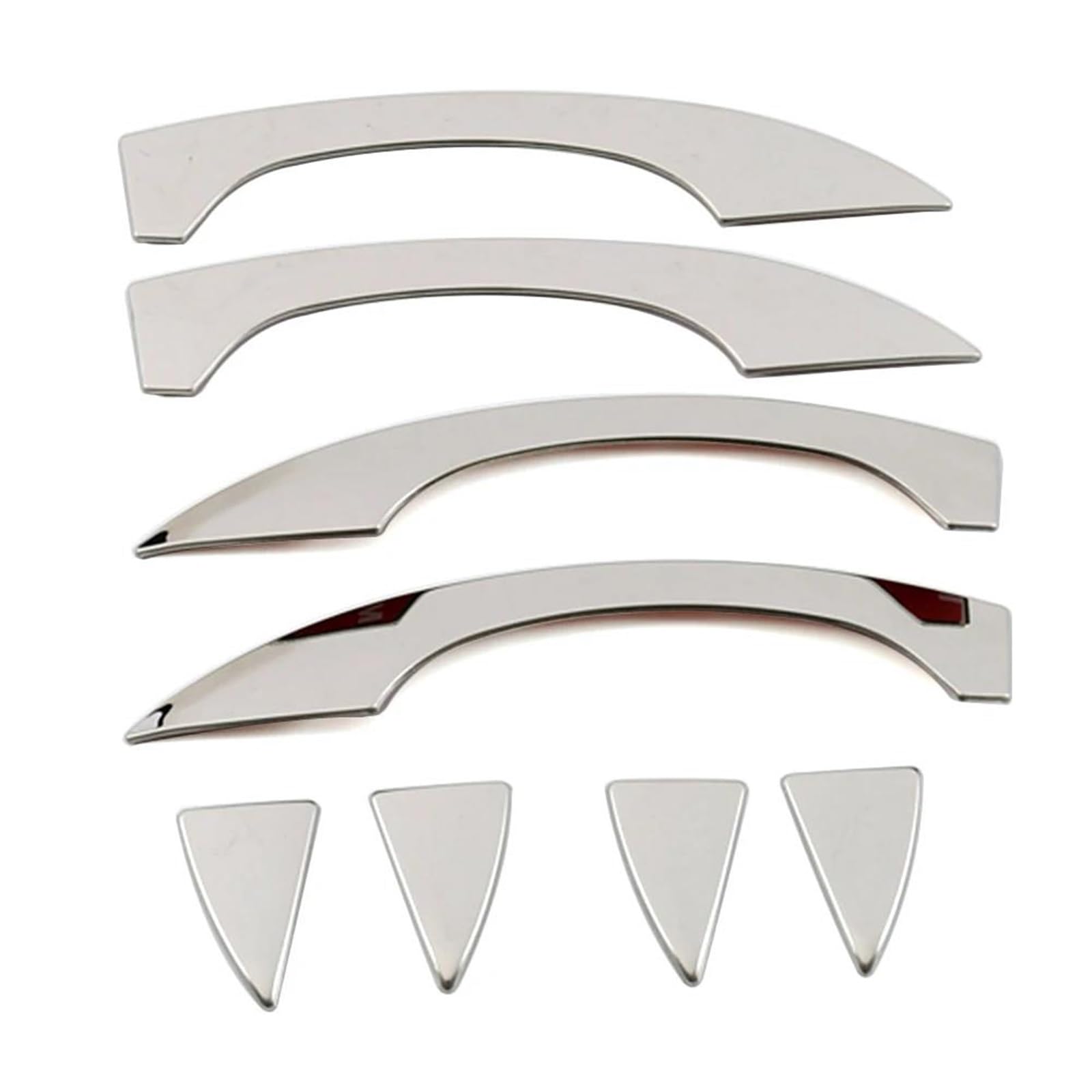 Ysdsls One Color Sleek Door Handle For A6 C7 2012-2018 Car Exterior Door Handle Cover Trim Auto Chrome Garnish Steel Sticker