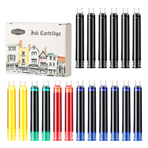 GCQUILL Cartuchos Tinta 18 Piezas Tinta/Cartuchos