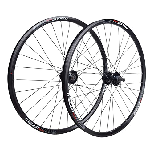 Juego de Ruedas de Bicicleta de Carretera 20 pulgadas/26 Pulgadas llanta de Bicicleta de aleación de Aluminio 32 radios Bicicleta de montaña Disco de Rueda Delantera y Trasera/Freno de llanta Cover