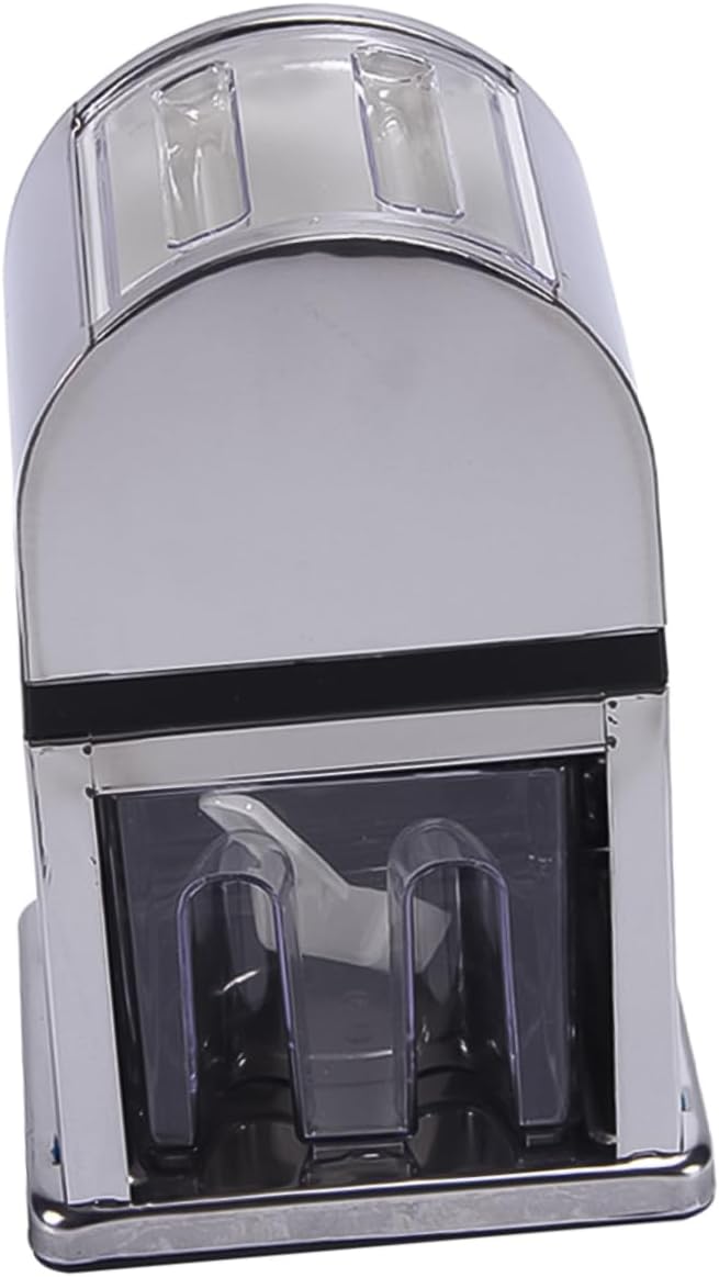 Stainless Steel Manual Ice Shaver Machine Mini Ice Crusher for Home Use Easy to Clean Slushies