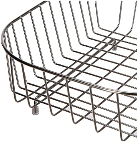 Delfinware 3950SS Stainless SteelOval Sink Basket, Steel, Silver