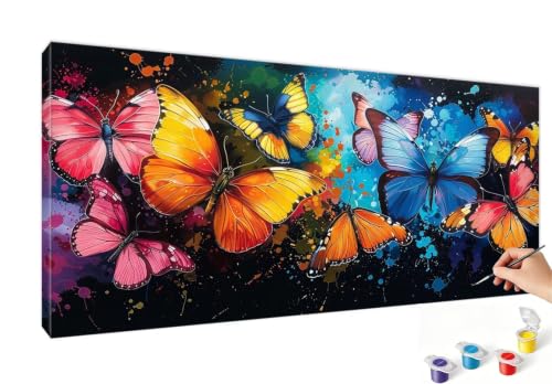 Peinture par Numéro Adulte Papillon pour Illuminer Votre Salon Lumineux
