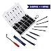 Kungfu Mall 240Pcs Automotive Fasteners Car Push Rivets Retainer Clips Kit for GM Ford Toyota Honda Chrysler Peugeot with Retainers Remover